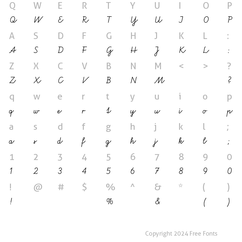 Character Map of Vereinfachte Lateinische Ausgan Regular