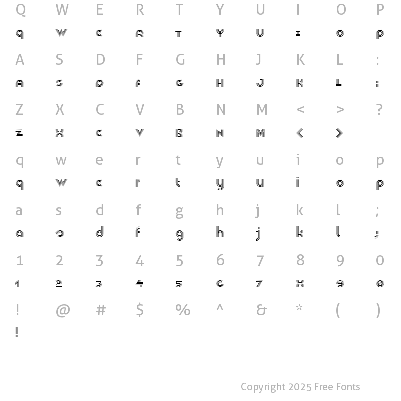 Character Map of Veselka 4F Regular