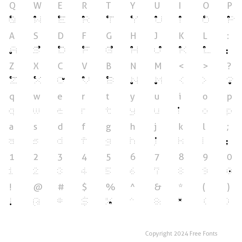 Character Map of videobeast 80's Regular