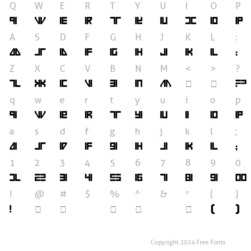 Character Map of Vilmos Magyar Normal