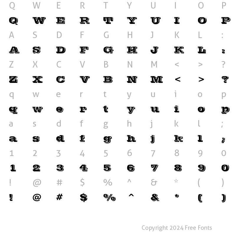 Character Map of Vinera 3D Normal