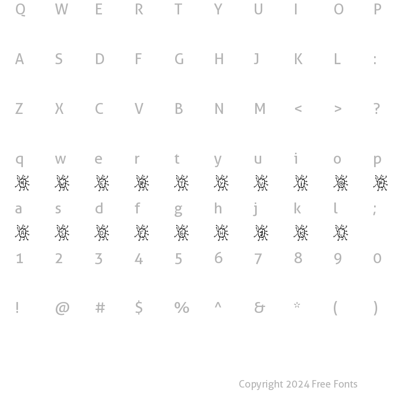 Character Map of Virus Virus