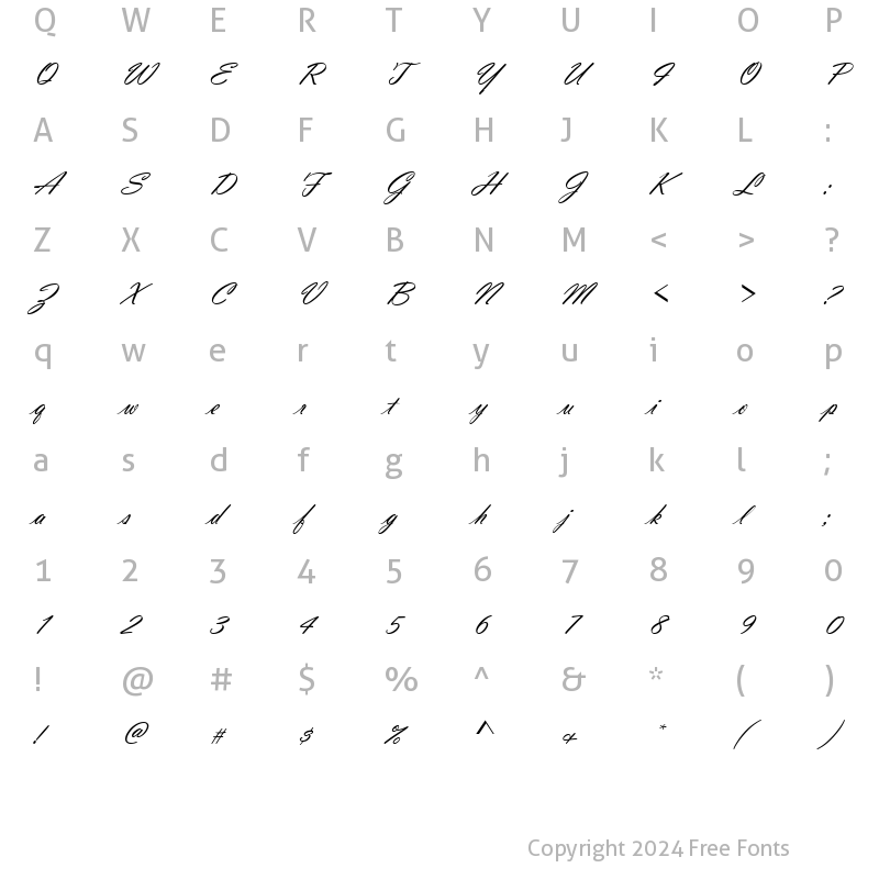 Character Map of VladimirScrD Regular