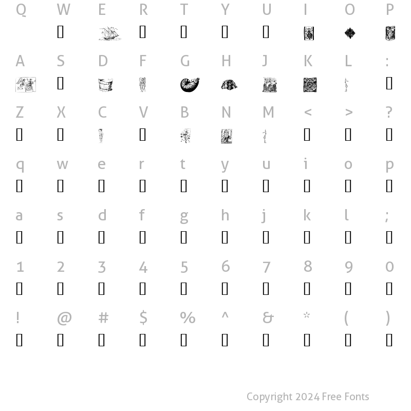 Character Map of Voreas Normal