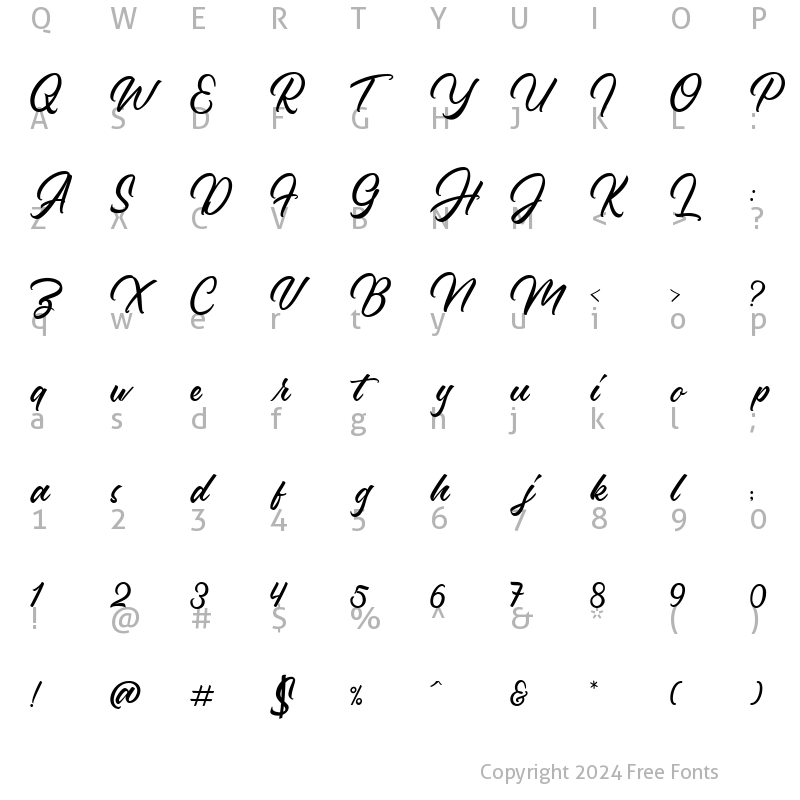 Character Map of Vorsatille Regular