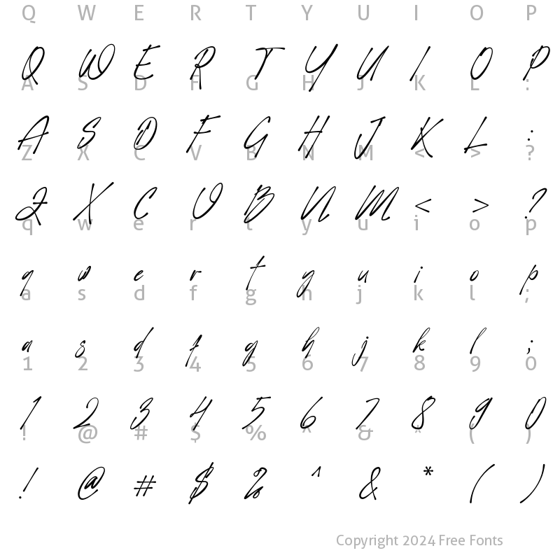 Character Map of Vorticella Regular