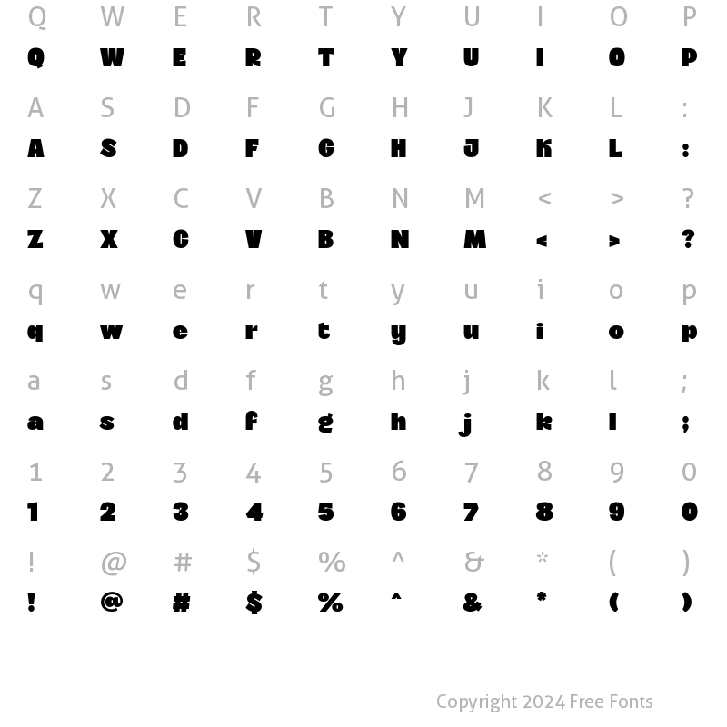 Character Map of VVDSSunshineBridge-Sans ?