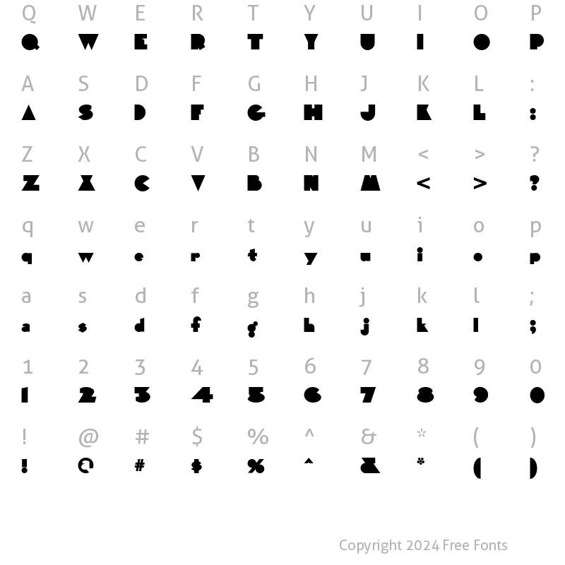 Character Map of WagnerSilhouetteNF Regular