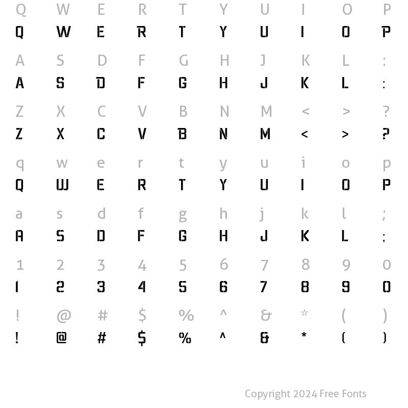 Character Map of Wargate Book