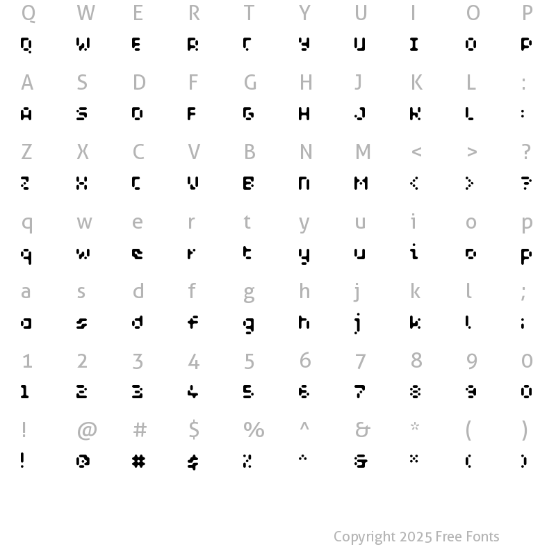Character Map of WC_AquaBlues_Bta Bold