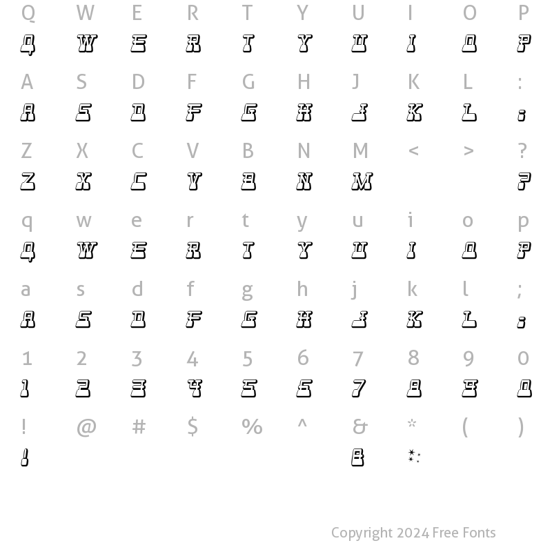 Character Map of WebsterWorld Regular