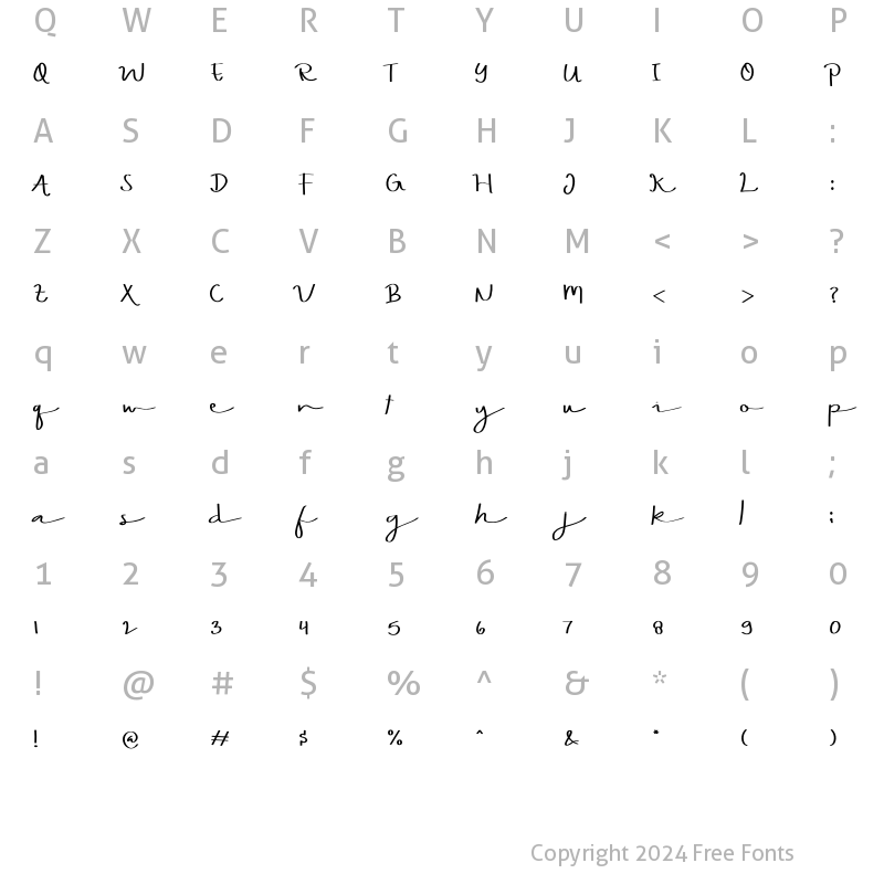 Character Map of WEDNESDAY Night Regular