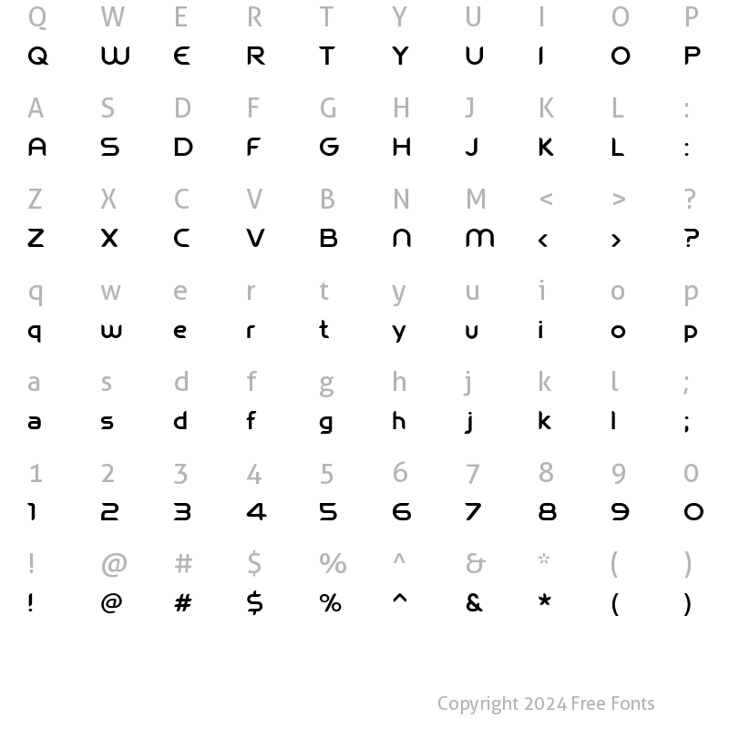 Character Map of WelcomeXpdf Regular