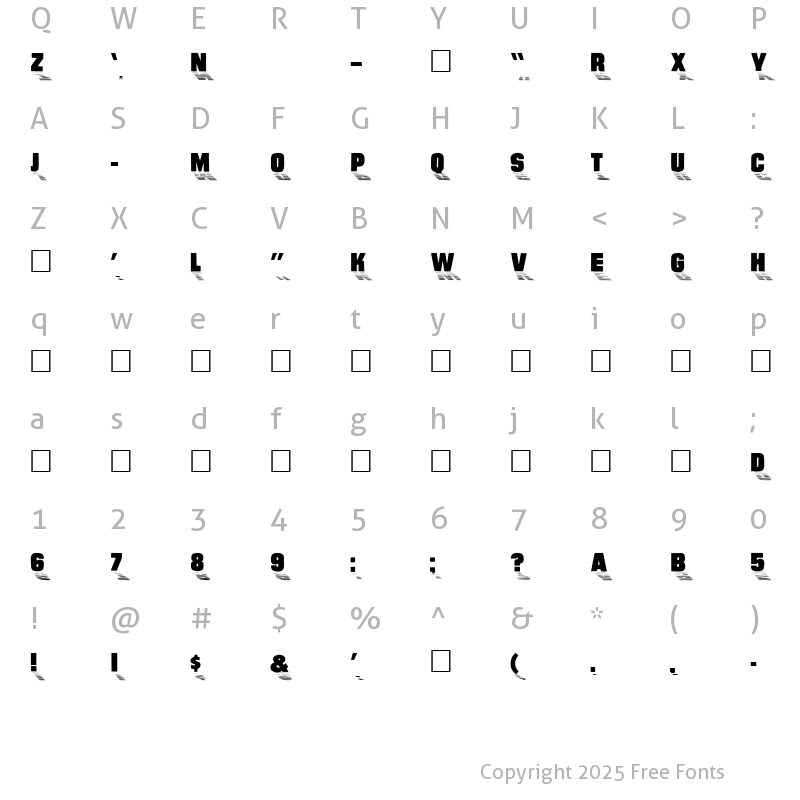 Character Map of Wharmby Plain Plain