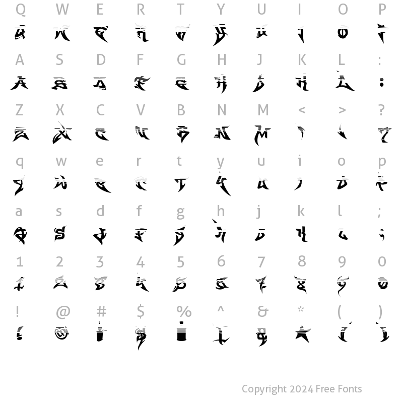 Character Map of WildStyle-Fade Regular