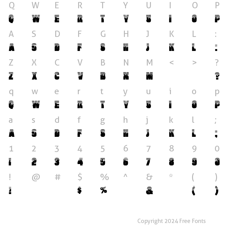 Character Map of Will Wd Bold Regular