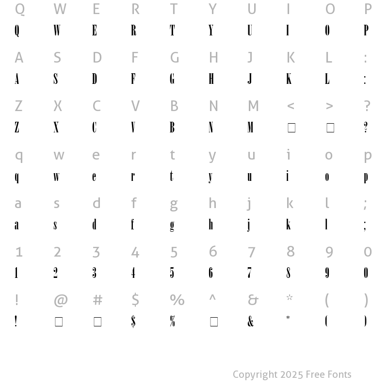 Character Map of Winsom Script SSi Regular