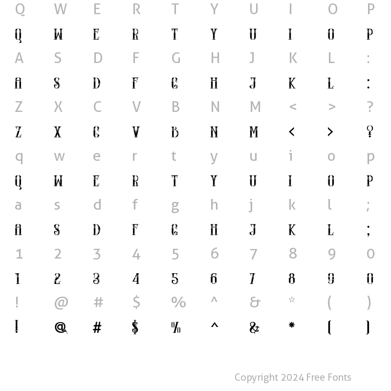 Character Map of WINSTONE2 Regular