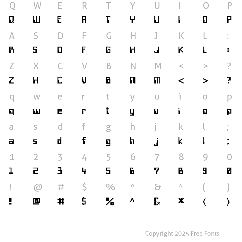 Character Map of WireTransferSSK Bold