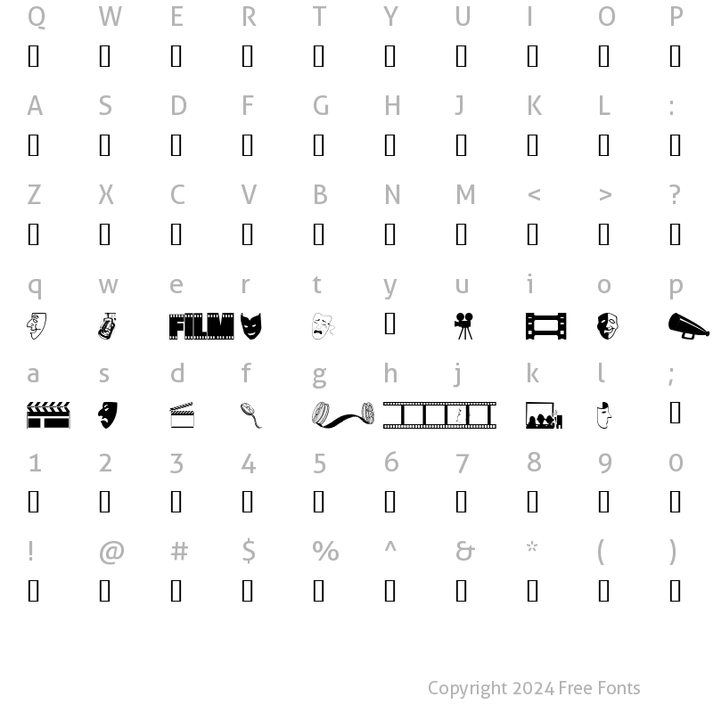 Character Map of WM-Drama1 Regular