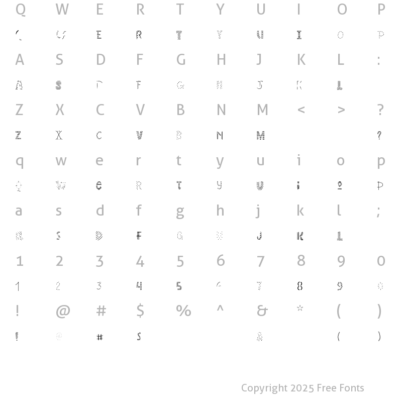 Character Map of Wonderful Adventure Font - Doodles Regular