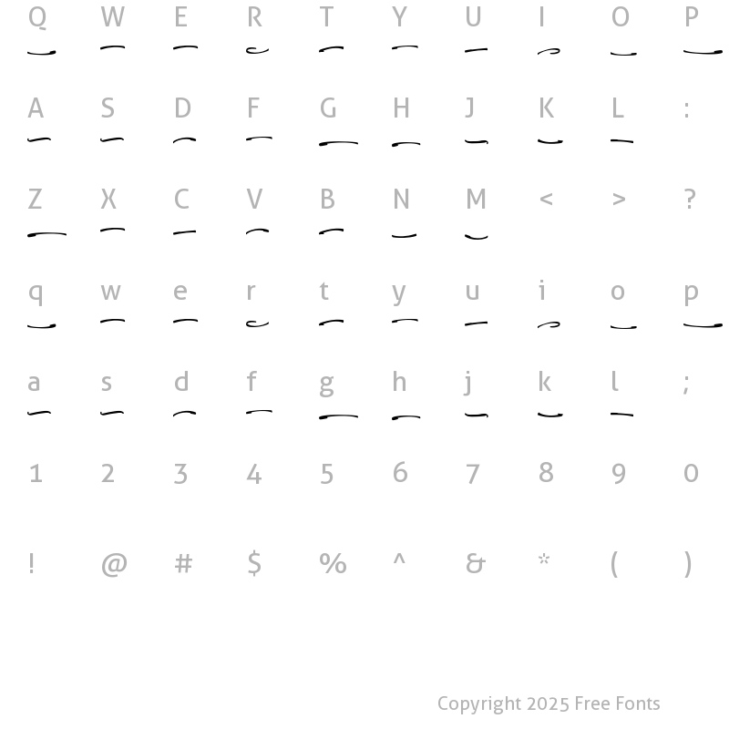 Character Map of Wonderful Jungle Swash
