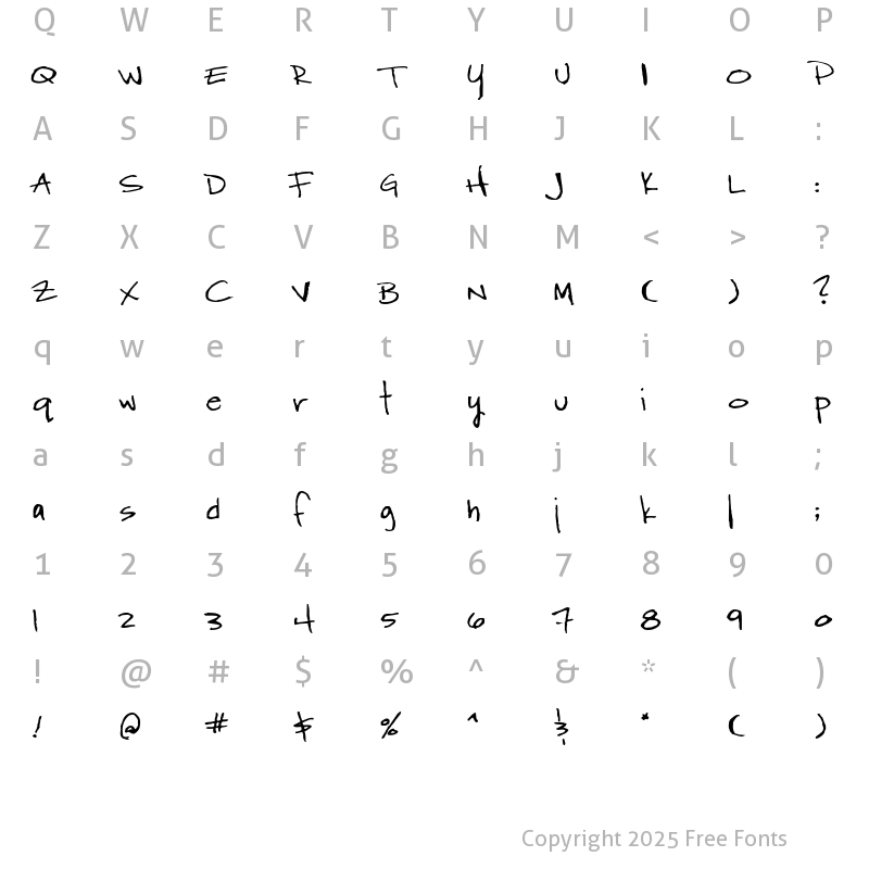 Character Map of WordyDivaBeta Regular