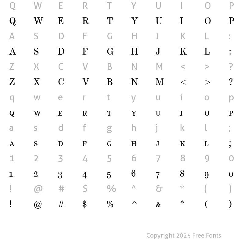 Character Map of WorldwideSmallCaps Regular