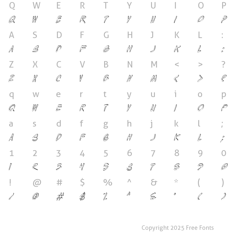 Character Map of Wyld Stallyns Shadow Shadow