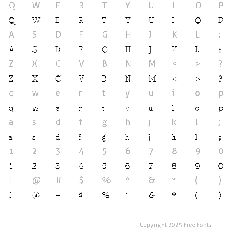 Character Map of WyomingSpaghetti Plain