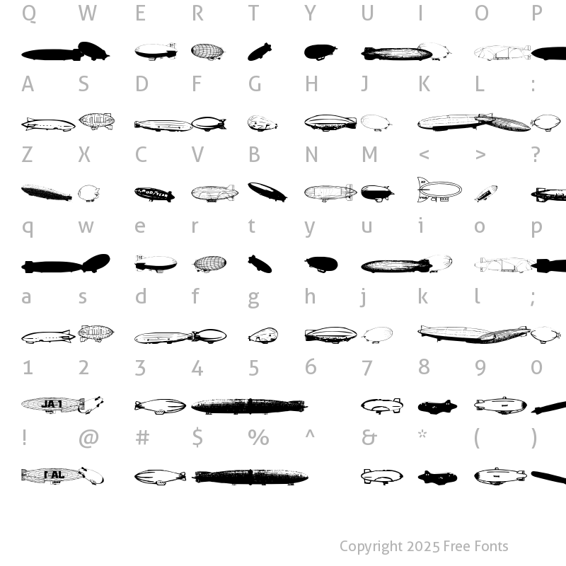 Character Map of Xeppelin Normal