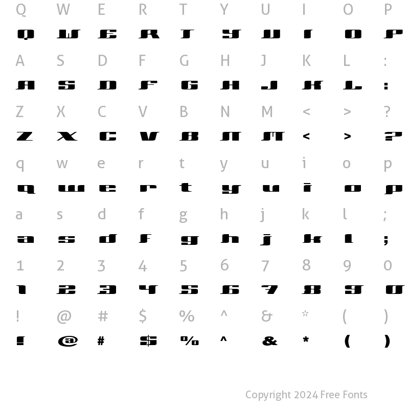 Character Map of Xeranthemum Regular