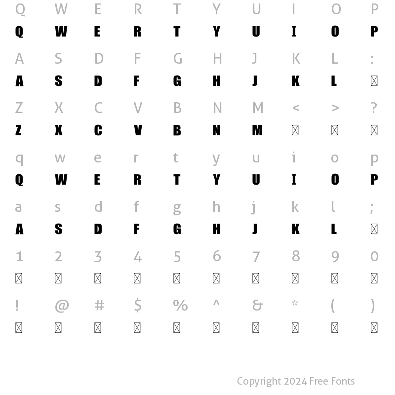 Character Map of Xmas Plaid - Bold Regular