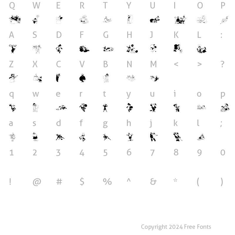 Character Map of XmasOne Regular