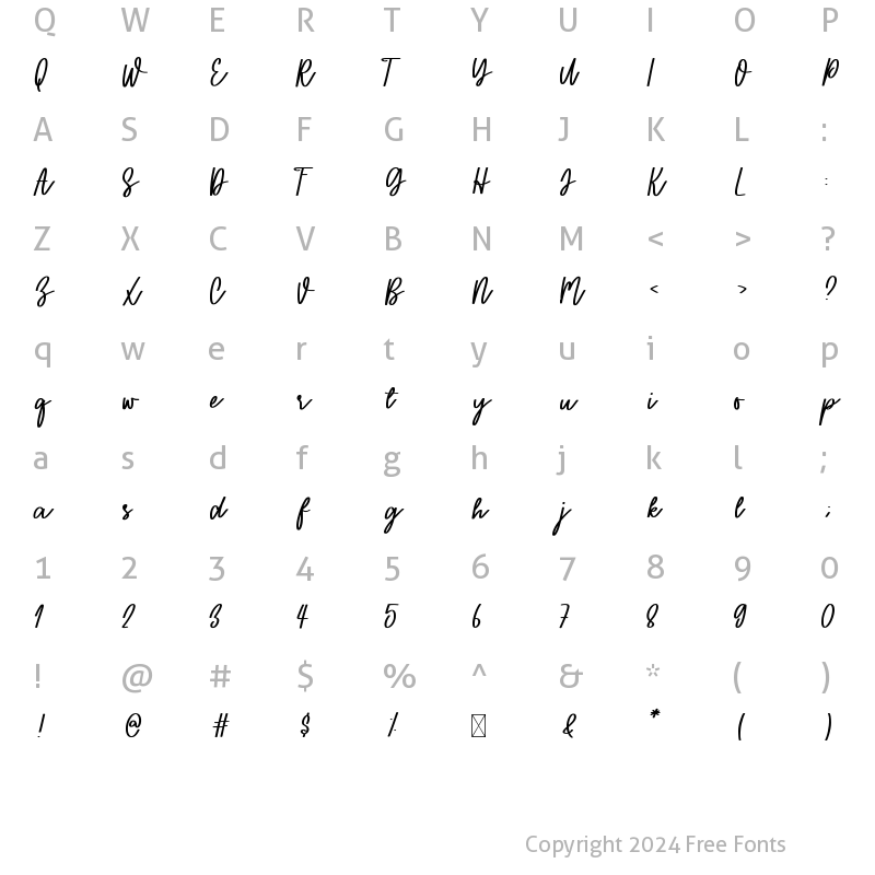 Character Map of You Are My Sunshine Script