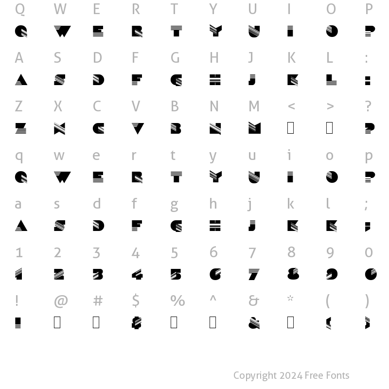 Character Map of Your Face 2 Regular