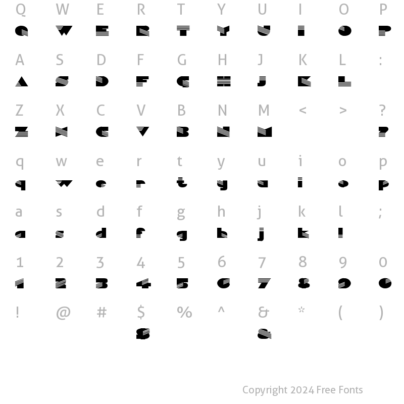 Character Map of Your Face 3 Regular