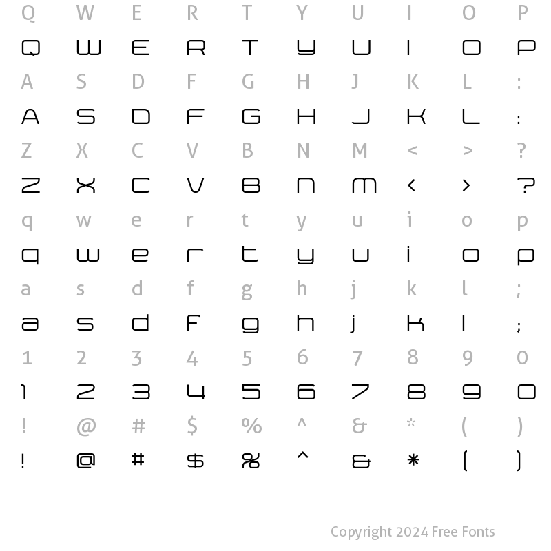 Character Map of Yumi Medium