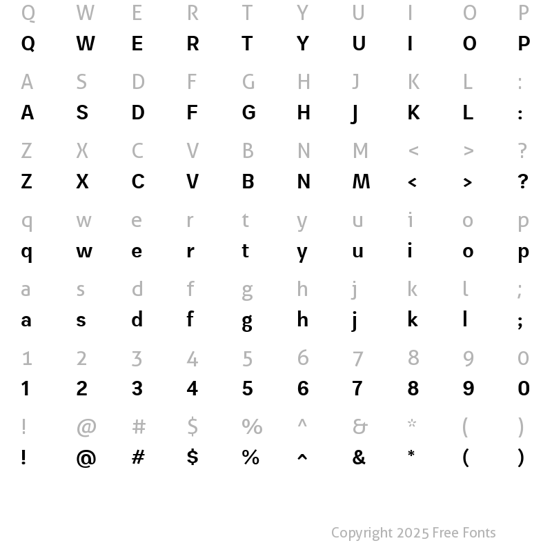 Character Map of ZegaGrot-Semibold ?