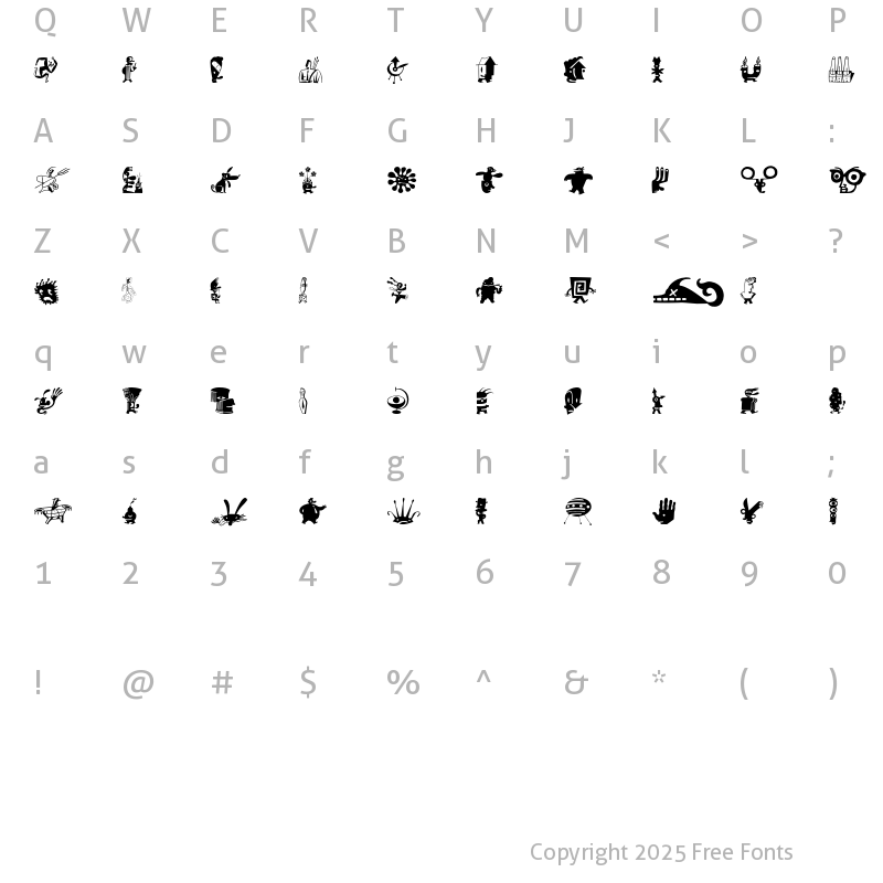 Character Map of ZeitGuysTwo Two Regular