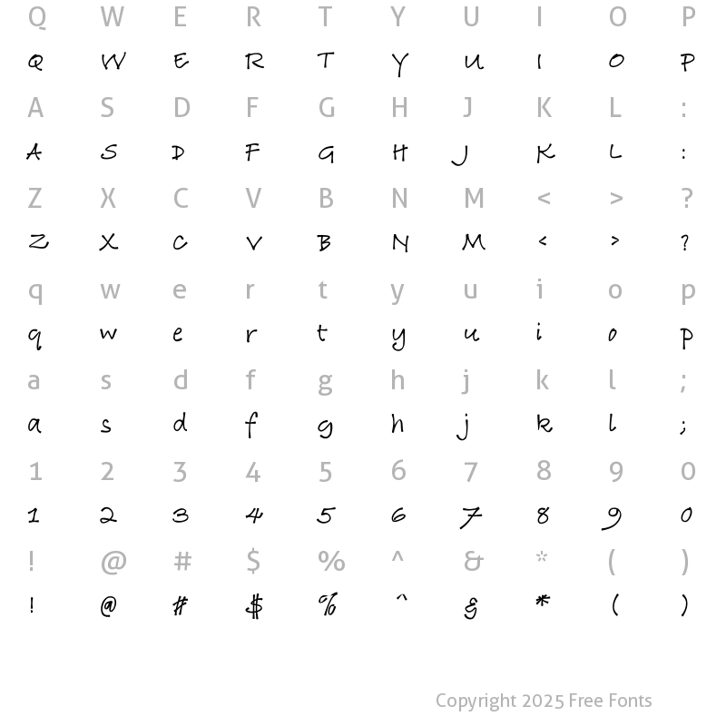 Character Map of ZenSoul Medium