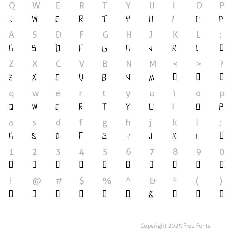 Character Map of Zerengetti Other