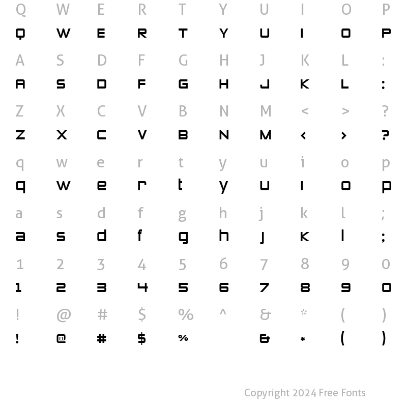 Character Map of Zeroes Two Regular