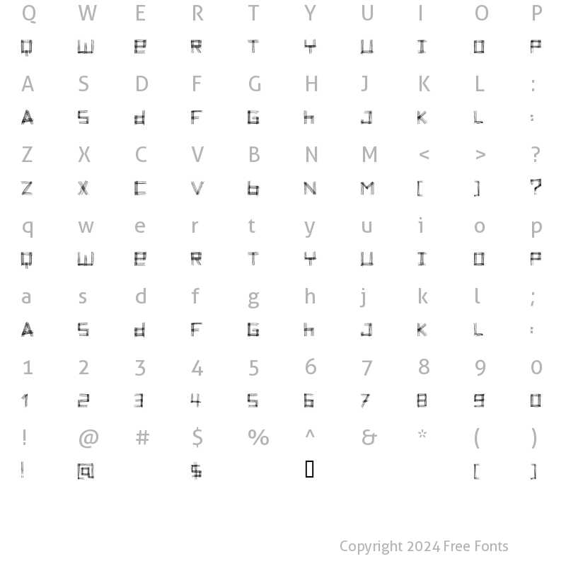 Character Map of zo? the zebra Regular