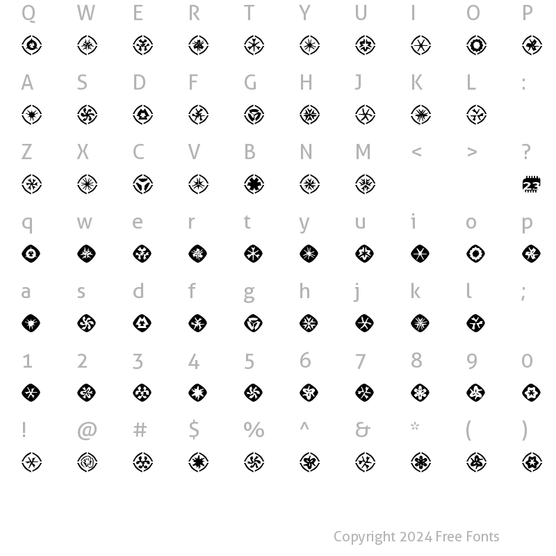 Character Map of Zone23_foopy10 Normal