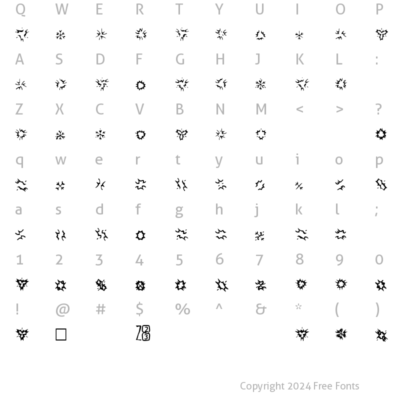 Character Map of Zone23_foopy4 Normal