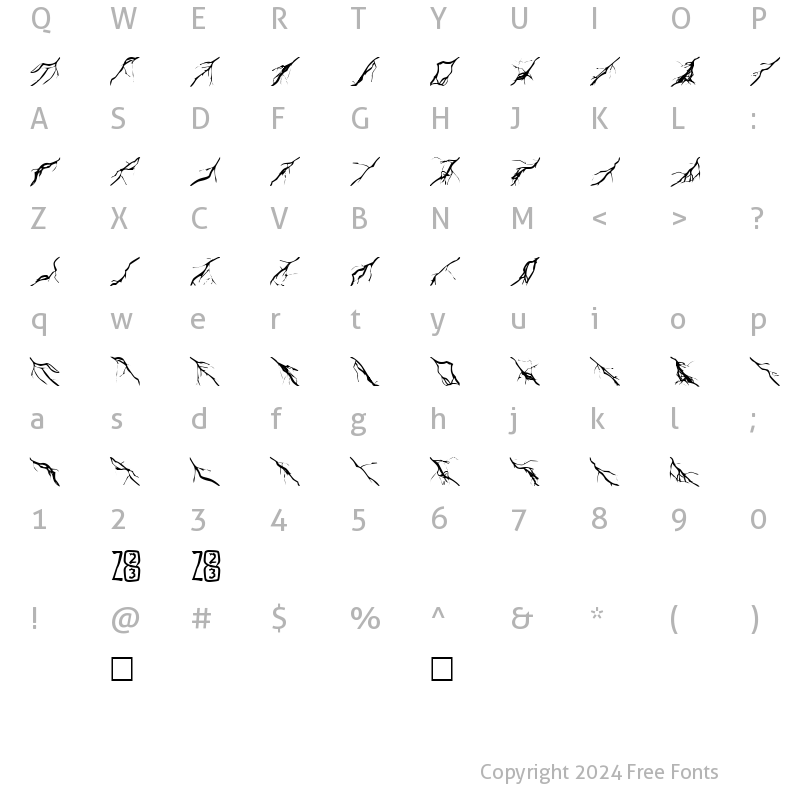 Character Map of Zone23_Lightning Normal