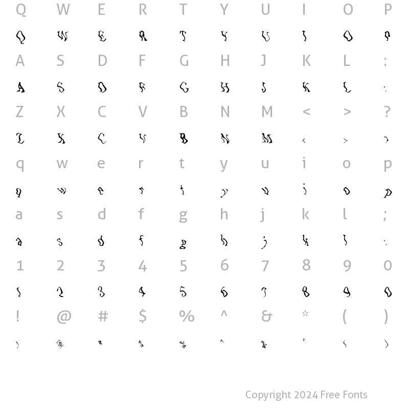 Character Map of Zone23_UnderWater Normal